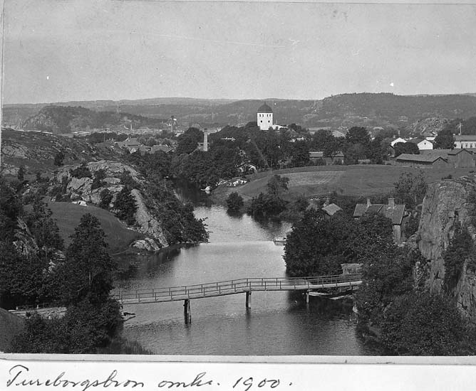 Text på kortet: "Tureborgsbron omkr. 1900".


