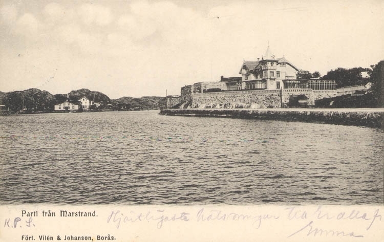 Parti från Marstrand vud sekeskiftet 1900.