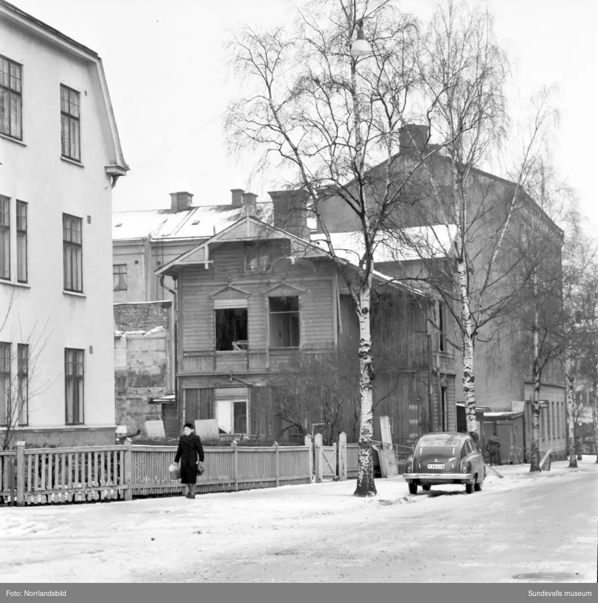 Hus på Nybrogatan 30 som ska rivas.