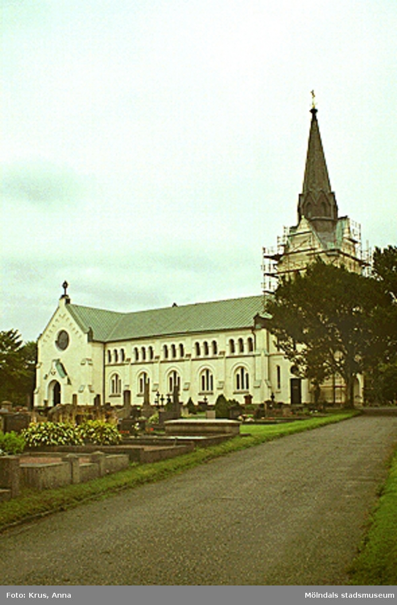 Lindome 11:1. Lindome kyrka från norr. Kyrkan är uppförd på 1880-talet.