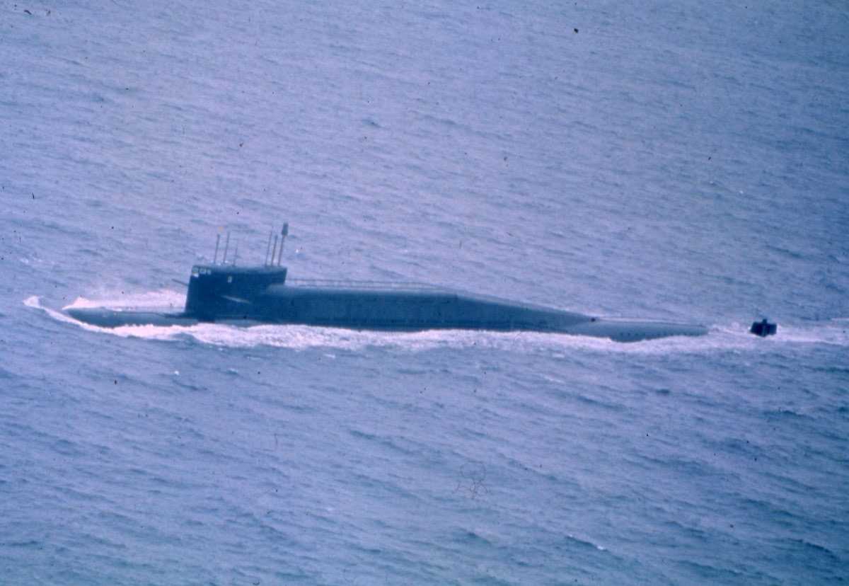 Russisk ubåt av Delta III - klassen.