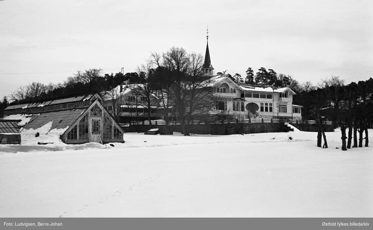 Villa Ekheim, vinter, snø, eksteriør,, 