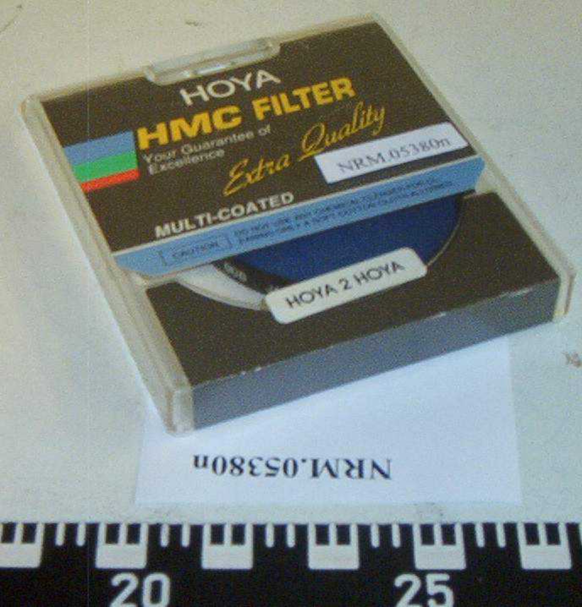 Diverse fotoutstyr, deler: (Oppevares i sort skai veske, merket Pollaroid - Uttrøndelag politikammer.)
NRM.05380a - 1 eske med 2 fargefilter: 1 rødt og 1 gult filter - Kodak
NRM.05380b - 1 eske med 1 sort fargefilter - Kodak
NRM.05380c - 1 eske med 2 plug adapters Sony PC 20A: 1 rød 
                        og 1 hvit
NRM.05380d - 1 eske med 1 hvit plug adapters Sony PC 20A
NRM.05380e - 1 plasteske med blått lysfilter Hoya 2 Hoya, 80B
NRM.05380f  - 1 plasteske med blått lysfilter Cokin
NRM.05380g - 1 eske med Sunpak, Electric Flash Accessory, 
                         Spiral Synchro Cord - 50sm/2'
NRM.05380h - 1 eske med Sunpak, Electric Flash Accessory, 
                         Spiral Synchro Cord - 50cm/2'
NRM.05380i  - 1 White/Silver reflector pak 18 square feet (56"x18")
NRM.05380j  - 1 eske med 1 Wide Angle Attachment V-285
NRM.05380k - 1 eske med 1 sølvplate
NRM.05380l  - 1 Monolta RC 1000 med ledning
NRM.05380m - 1 Hitachi Remote Controller VY-RM 100A med ledning
NRM.05380n - 1 plasteske med 1 blått lysfilter Hoya HMC Filter
