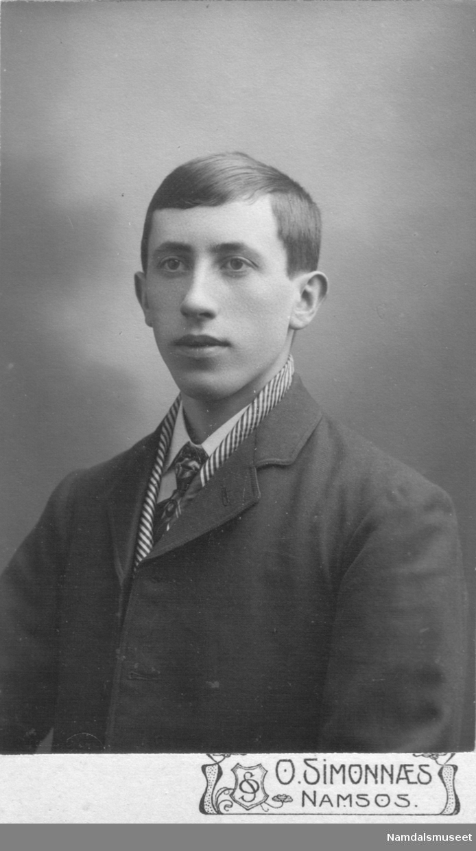 Portrett av en ung mann (med stripet skjerf).