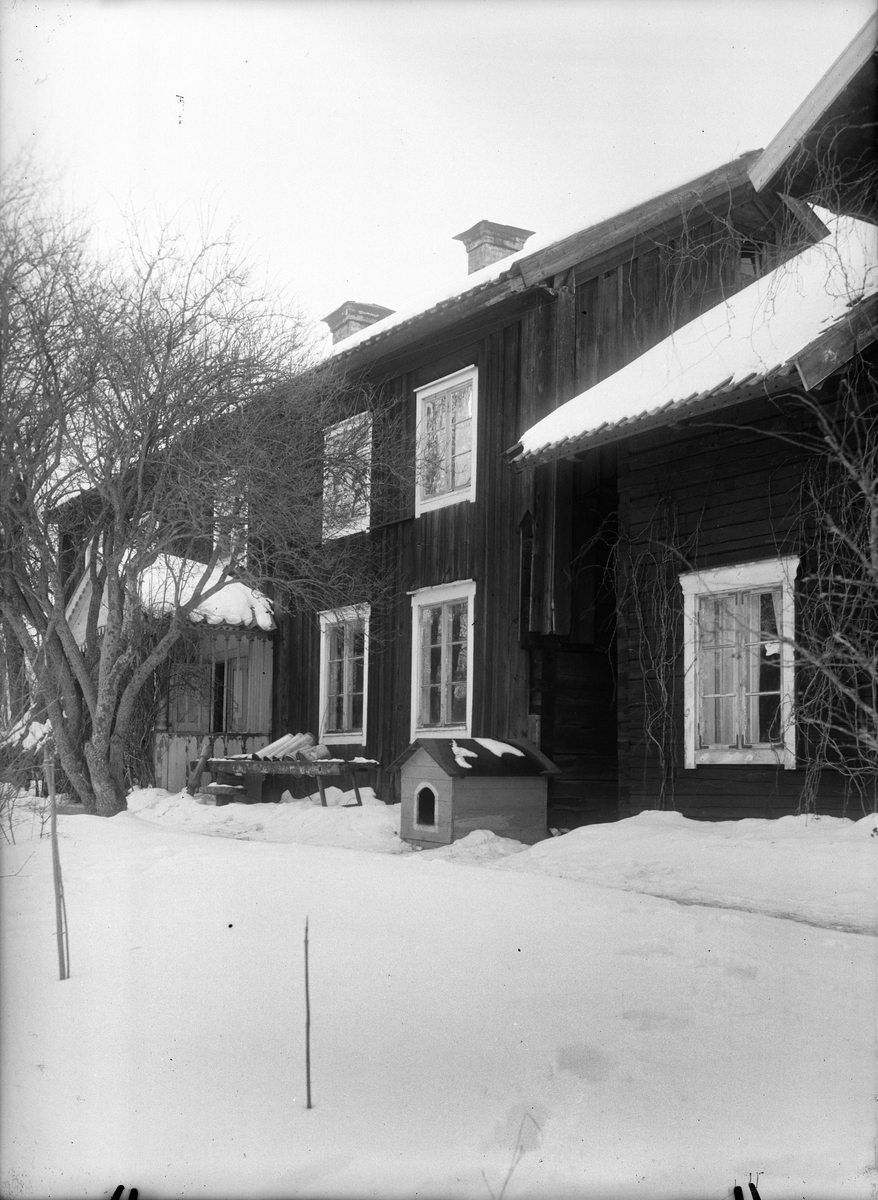 Nyvlastugan - nu på friluftsmuseet Disagården - på ursprunglig plats i Nyvla, Bälinge socken, Uppland
