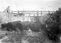 Fra utbygging av Hafslund kraftstasjon, Skjeberg, 1899.