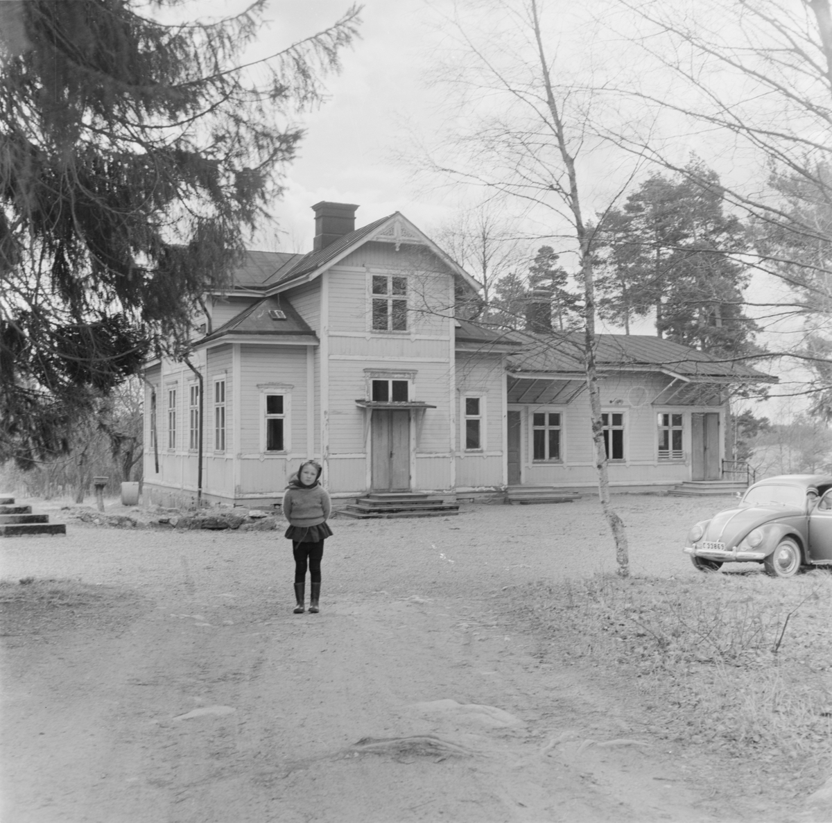 Amnö skola, Veckholm socken, Uppland 1962