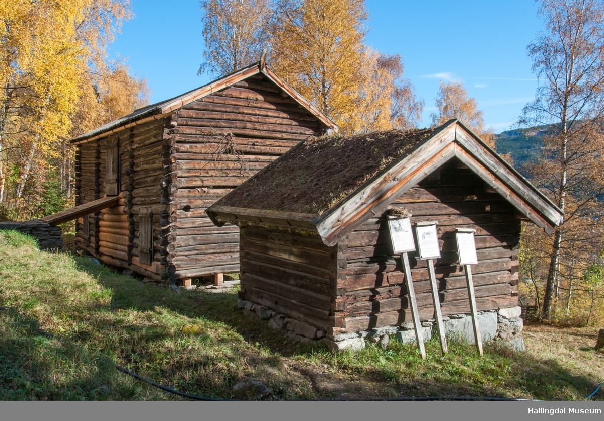Fjøs fra Haugerud i Skattebøl på Ål Bygdamuseum, Leksvol