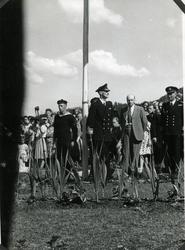 Kongebesøk i Narvik 15. juli 1946.
Norske graver på kirkegår
