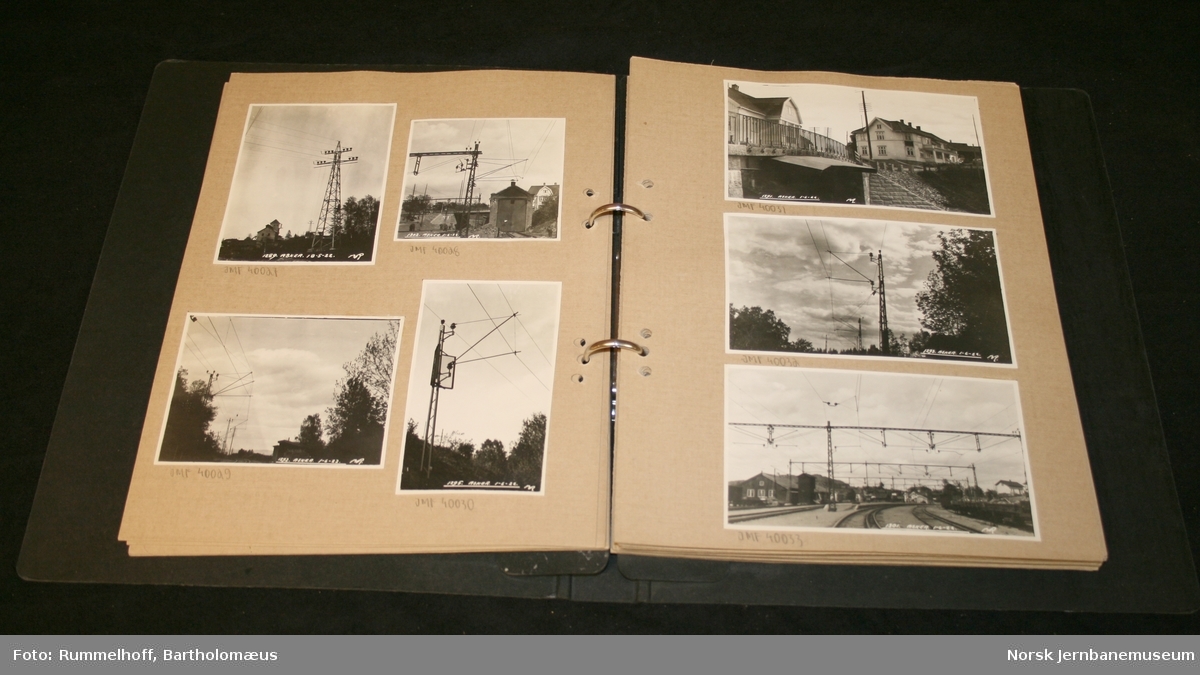 Drammenbanens og Ofotbanens elektrifisering - fotografier av  Bartholomæus Rummelhoff og E. Solberg