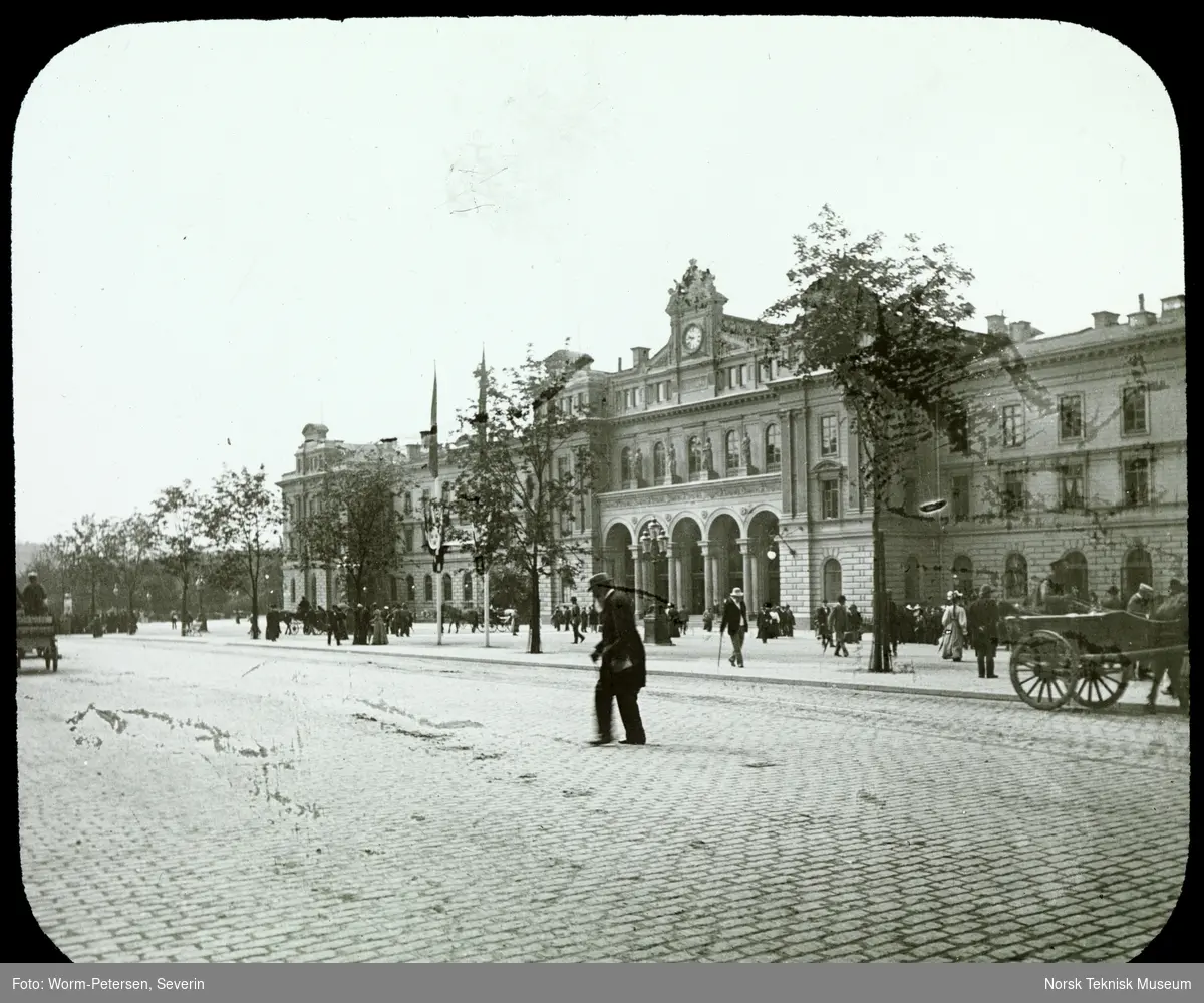 Dias: Sverige: Stockholm og Udstillingen 1897: Centralstationen