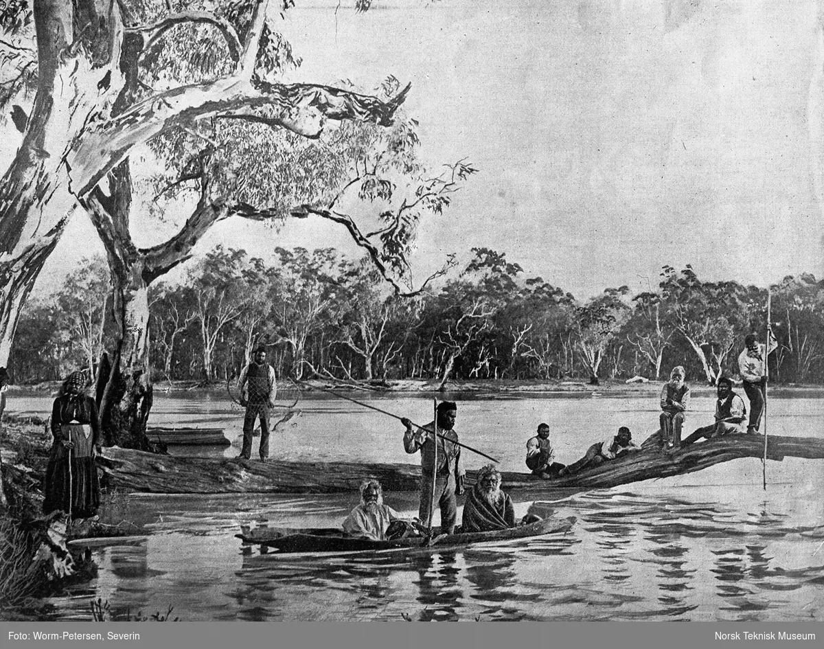 Innfødte i Australia fisker