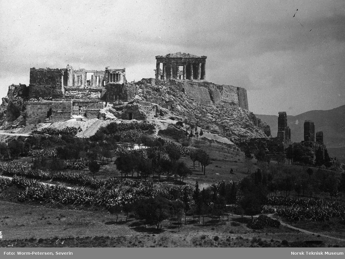 Akropolis fra vest, Athen