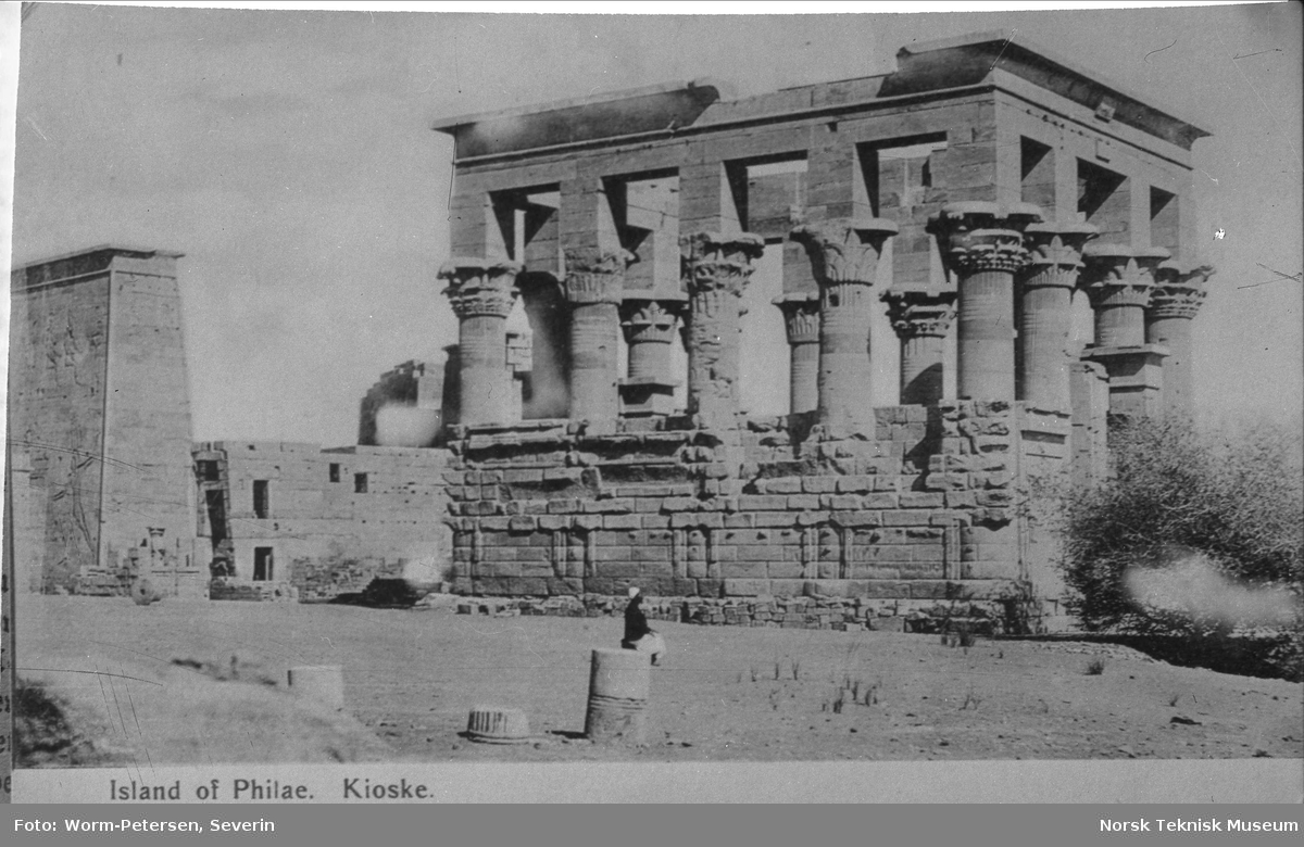 Tempelbygning på øya Philae