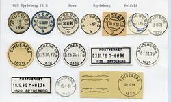 Stempelkatalog  1820 Spydeberg, Spydeberg kommune, Østfold