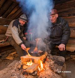 Fra temadagsopplegget «Fra stubben til tømmervelta» ved Nors