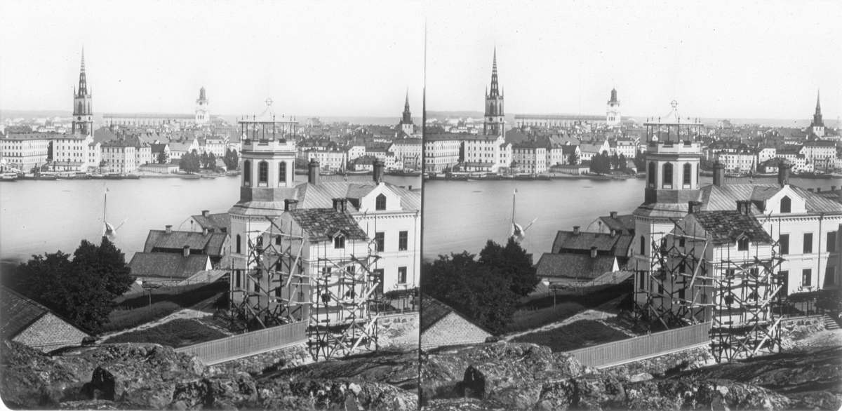 Stereobild från Skinnarviksbergen före år 1864 (järnvägen ej byggd) fanns på Svenska avd. på utställningen i Paris år 1867.