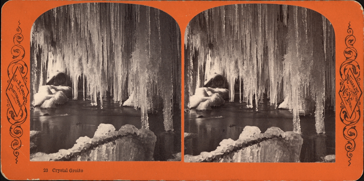 Stereobild från Crystal Grottoes.