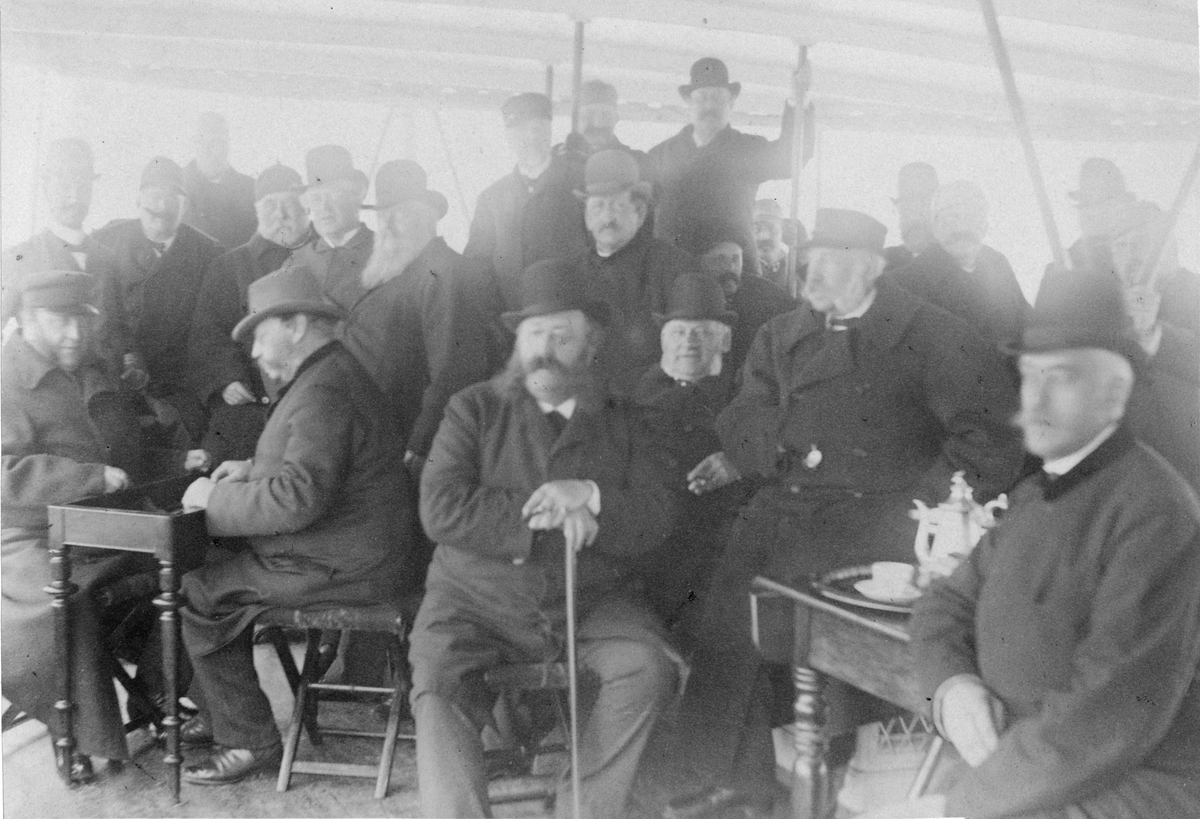 (Gällivare) Gellivareresan 1890. "Ombord på Njord den 15 juli 1890".