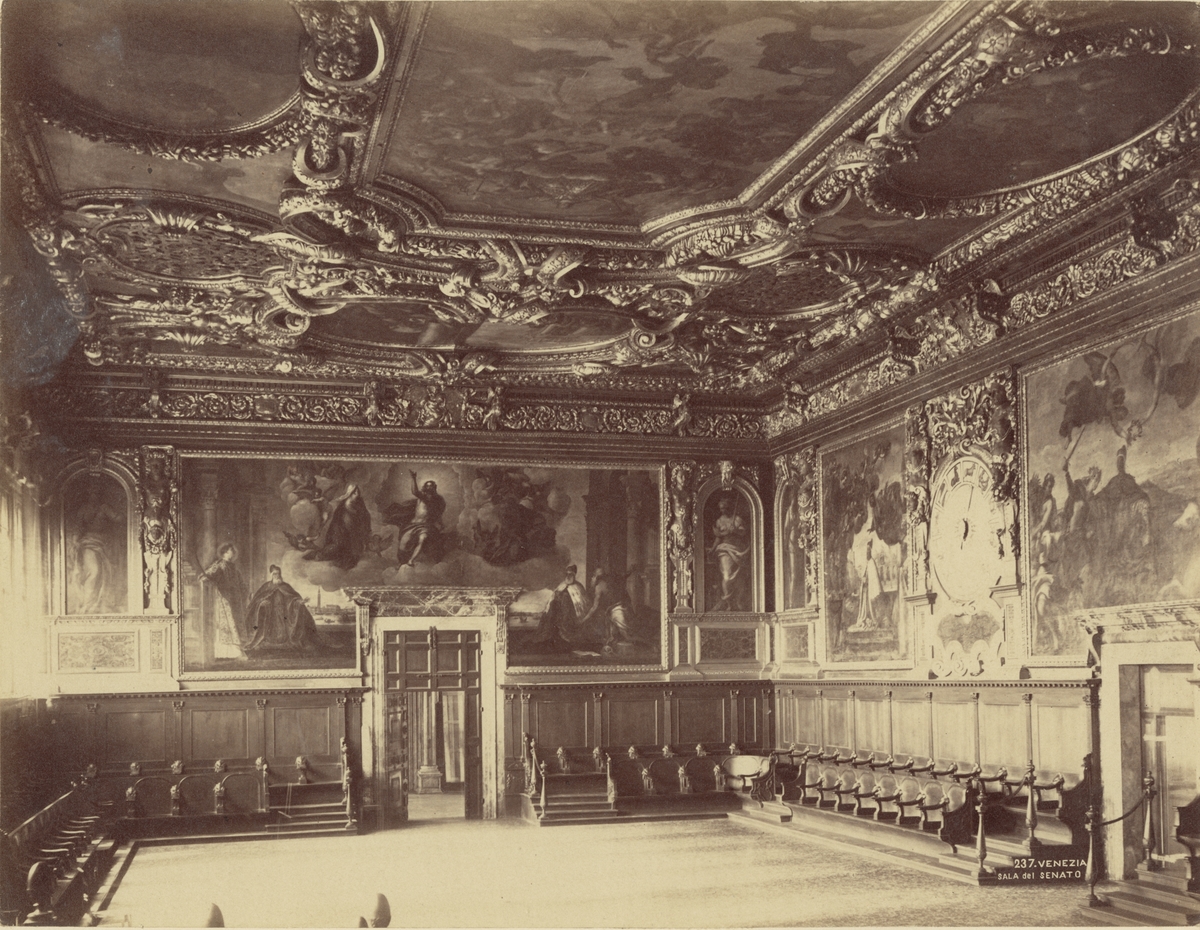 Sala del Senato, Venedig, 1886.