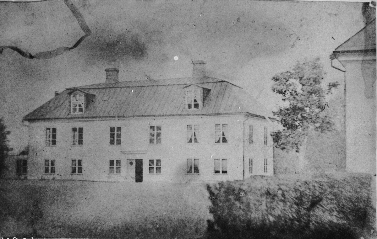 Foto av foto tillhörande Postmästare Helmer Lagergren, Falun (1942). Bruksherrgården 1862.