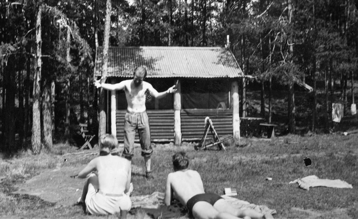 Physical activities at the Ruudhytta cabin.