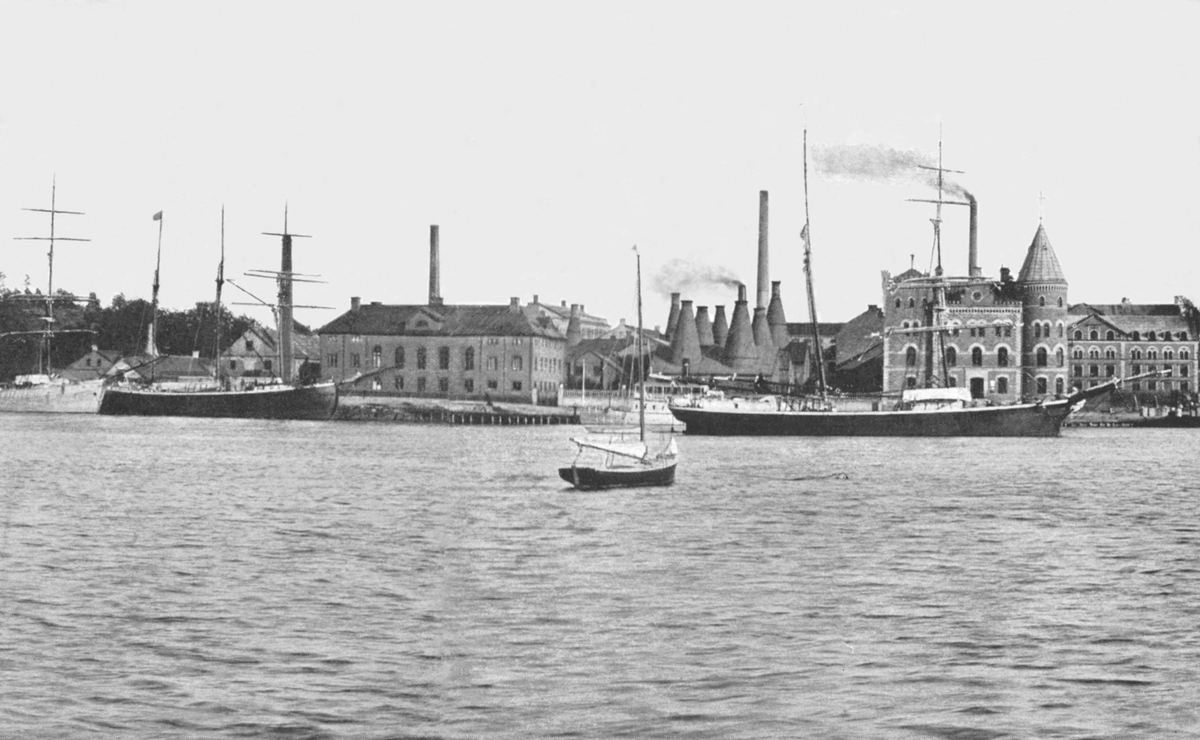 Gustavsbergs porslinsfabrik, hamnen.