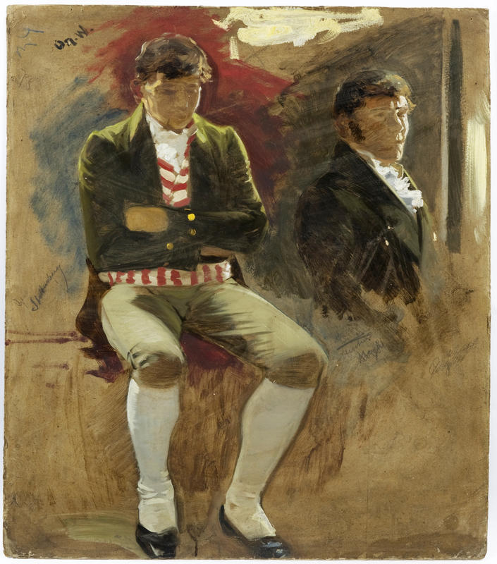 Portrett. To menn. Eidsvoll 1814. Oscar Wergeland (Foto/Photo)