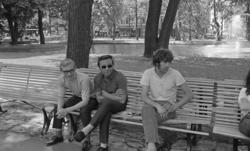 Folkeliv på Karl Johan. Spikersuppa..Juli 1970