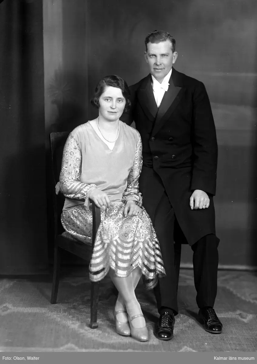 Porträtt av ett par från Ryningsgård.