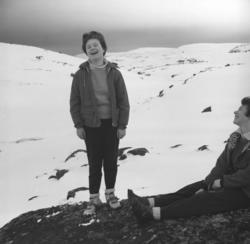 Turid Karikoski og Jenny Drannem på tur i fjellet rundt Hamm