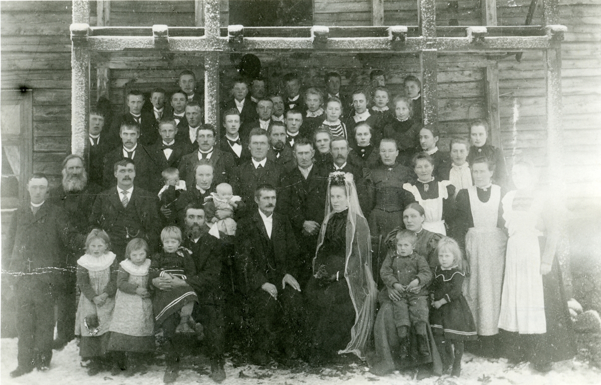 Bryllup i Skar i 1900. Sør-Aurdal.