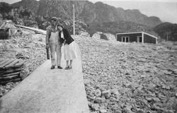 Foto fra Nesset Klippfisktørkeri som viser området der hvor 