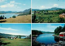 Postkort ";M-4794-0"; med fire motiv fra Kristiansund kommun