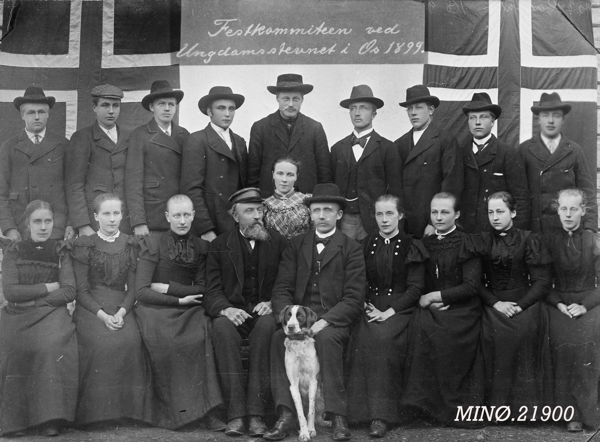 Festkomiteen ved Ungdomsstevnet i Os 1899.