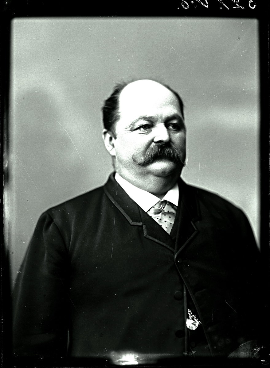 Personbild, Axel Bergendahl 1891.
Fotograf C Billberg.