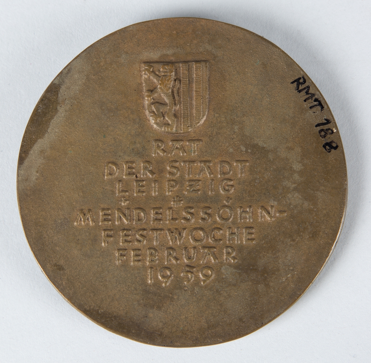 Felix Mendelssohn Bartholdy i profil, relieff.