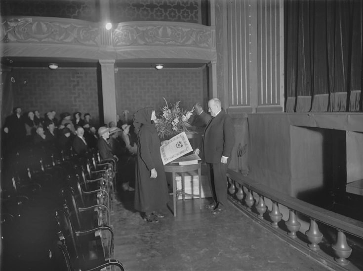 Mjölkpropagandan, prisutdelning på Palladium i Växjö 1936.