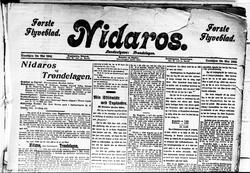 Avisutklipp fra avisa Nidaros