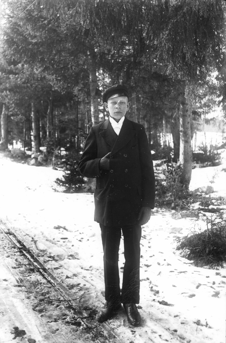 Einar Gustafsson, född 1900, son till banvaktare Gustafsson i stuga nr 98 i Lenninge.
