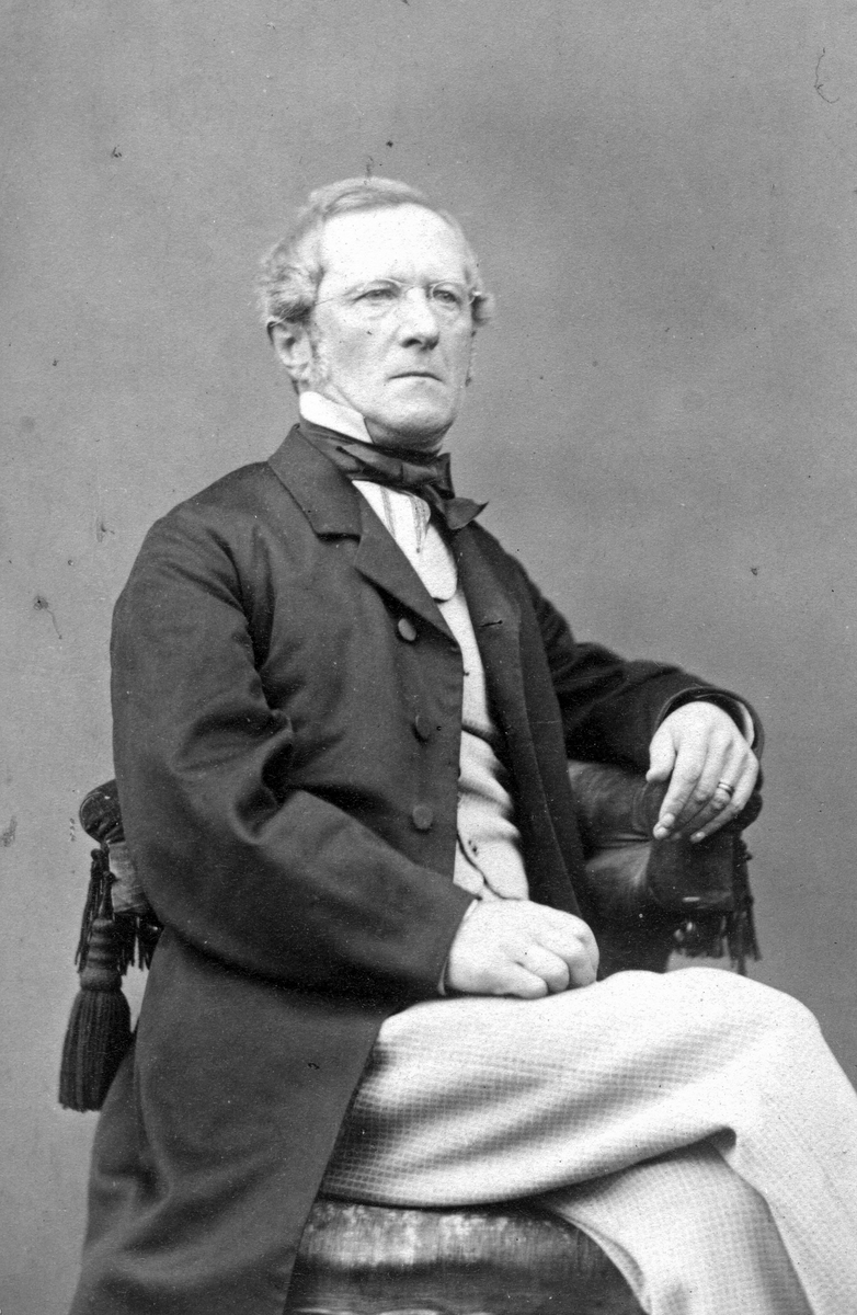 Anders Gustaf Klintberg. Född 29 juni 1816, död 9 december 1884. Rektor på Högre Allmänna Läroverket (Vasaskolan)