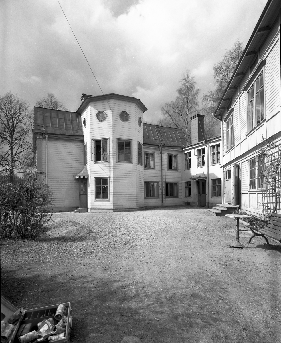 Västra Vägen och Ruddammsgatan. 22 maj 1956