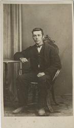 Fangeportrett. Christian Johansen Vigertangen, Modum, arrest