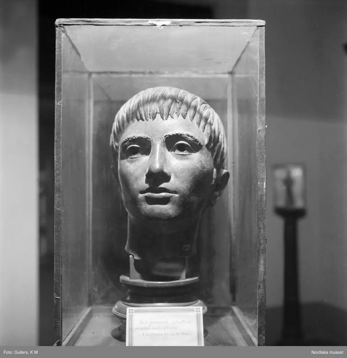 Ett bronshuvud föreställande en man som etrusker högg ut för mer än 2500 år sedan.