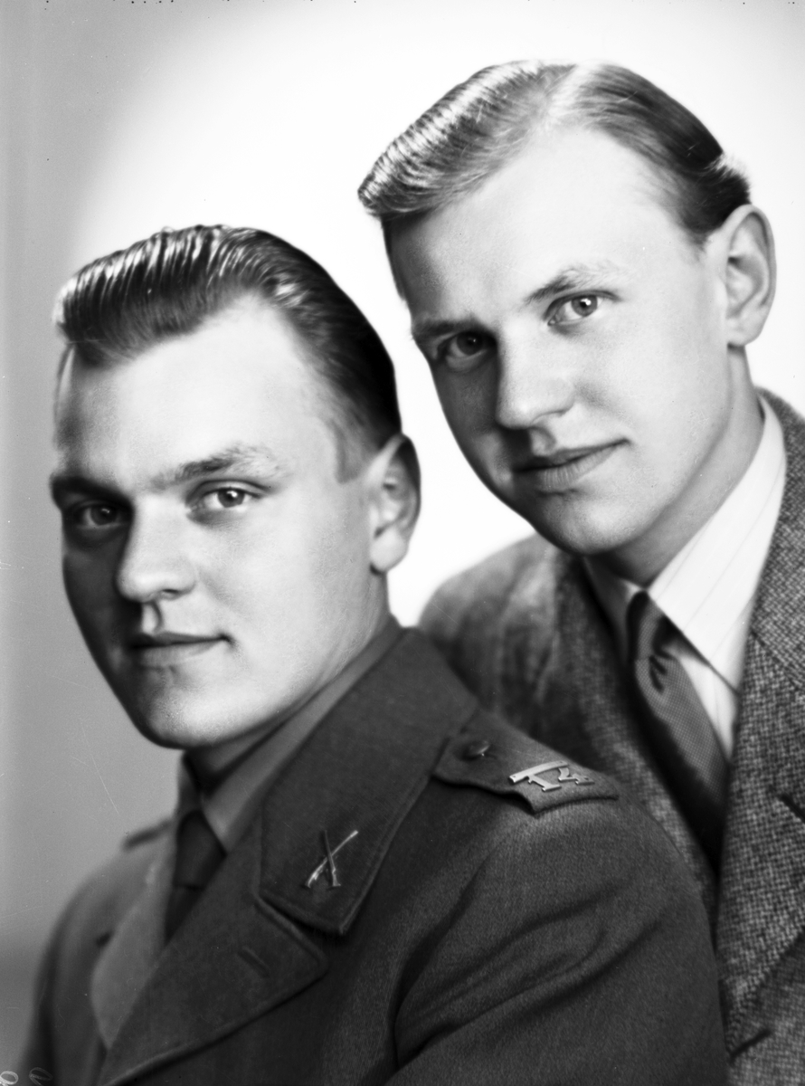 Bröderna Sten och Rolf Möller. 22 april 1943.