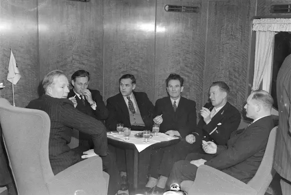 Hurtigrute Håkon Jarl på sin første tur nordover.