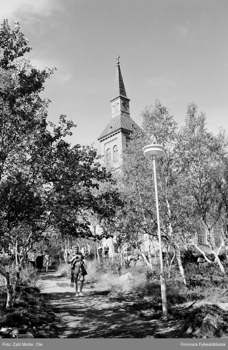 Utsjok Kirke. Utsjok-tur, Finland. Fotografert i august 1969.