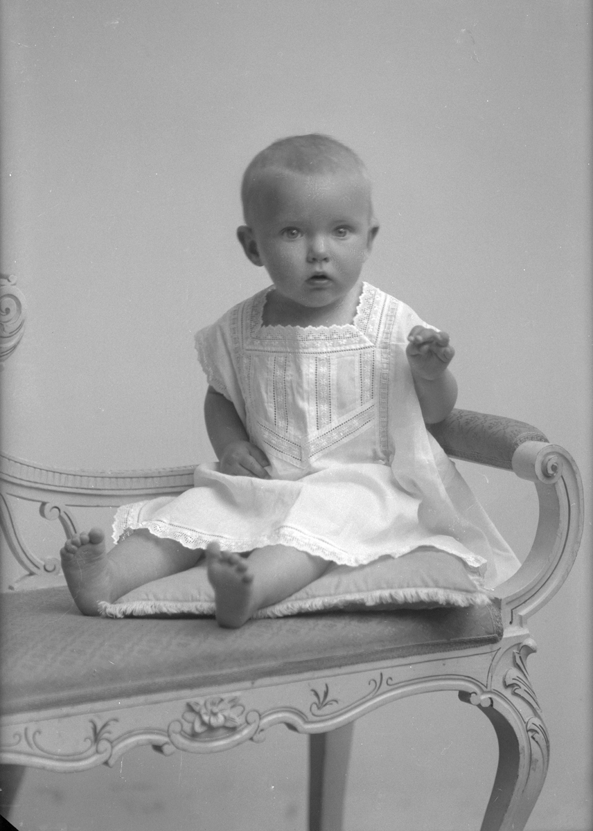 Porträtt från fotografen Maria Teschs ateljé i Linköping. 1912. Beställare: Anderson, fru.
