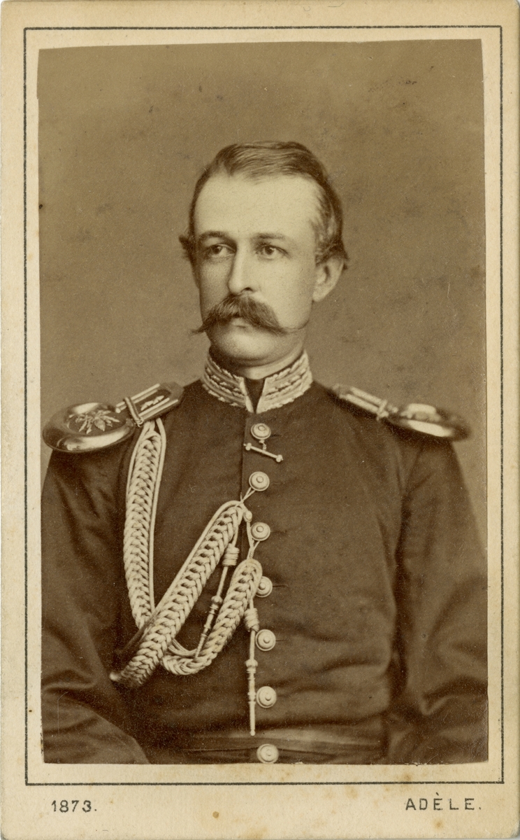 Porträtt av Henrik von Stockenström, löjtnant vid Svea artilleriregemente A 1.