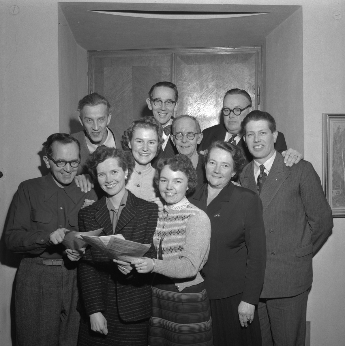 IOGT-kören i radio. 
27 januari 1956.